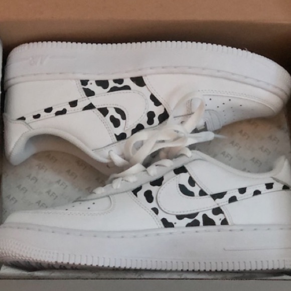 Nike Shoes - Cow Print Custom Air Force 1